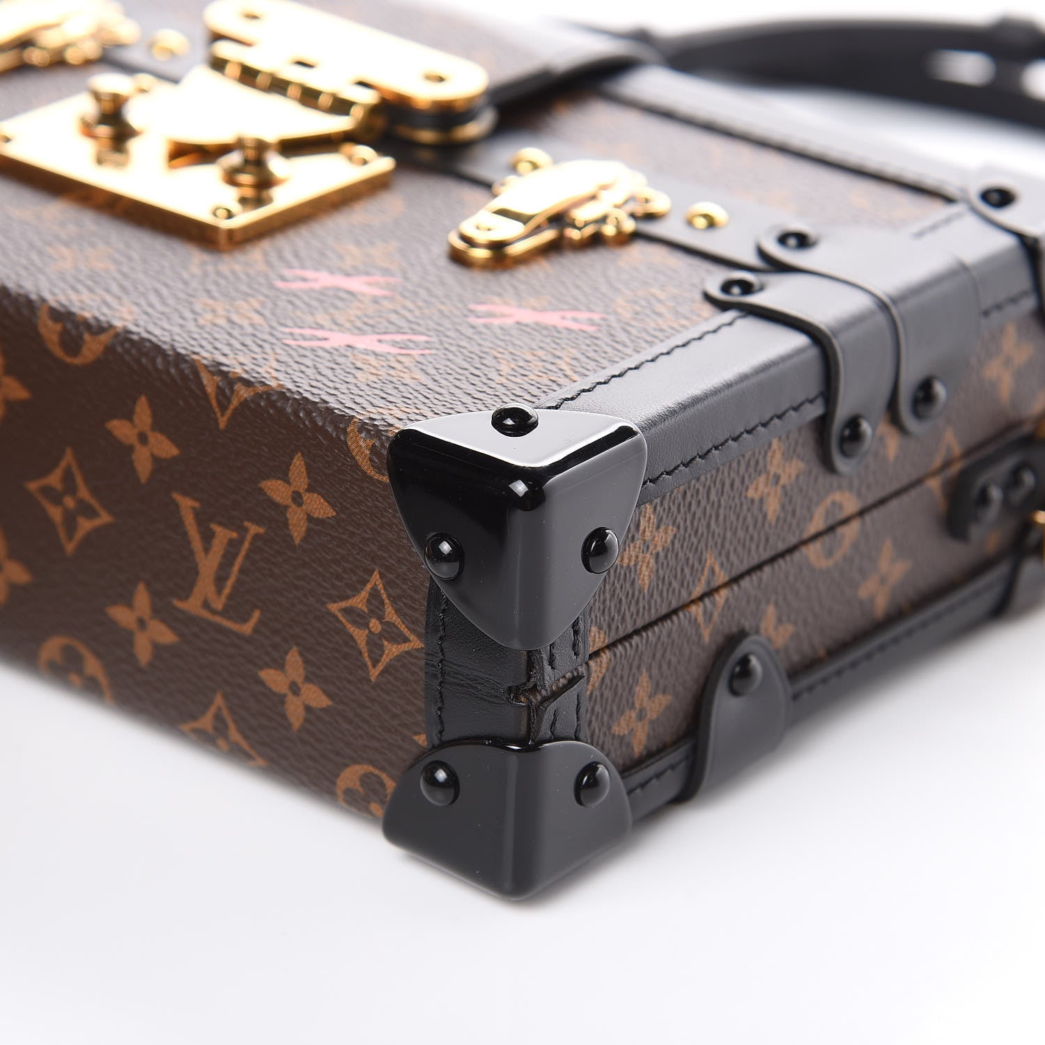 Louis Vuitton Monogram Petite Malle Black 9 of 10