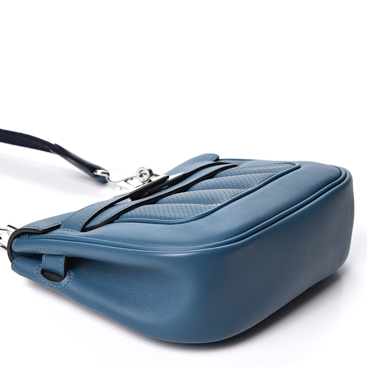 Hermes Veau Swift Mini Sac Berline Bleu Thalassa 3 of 9