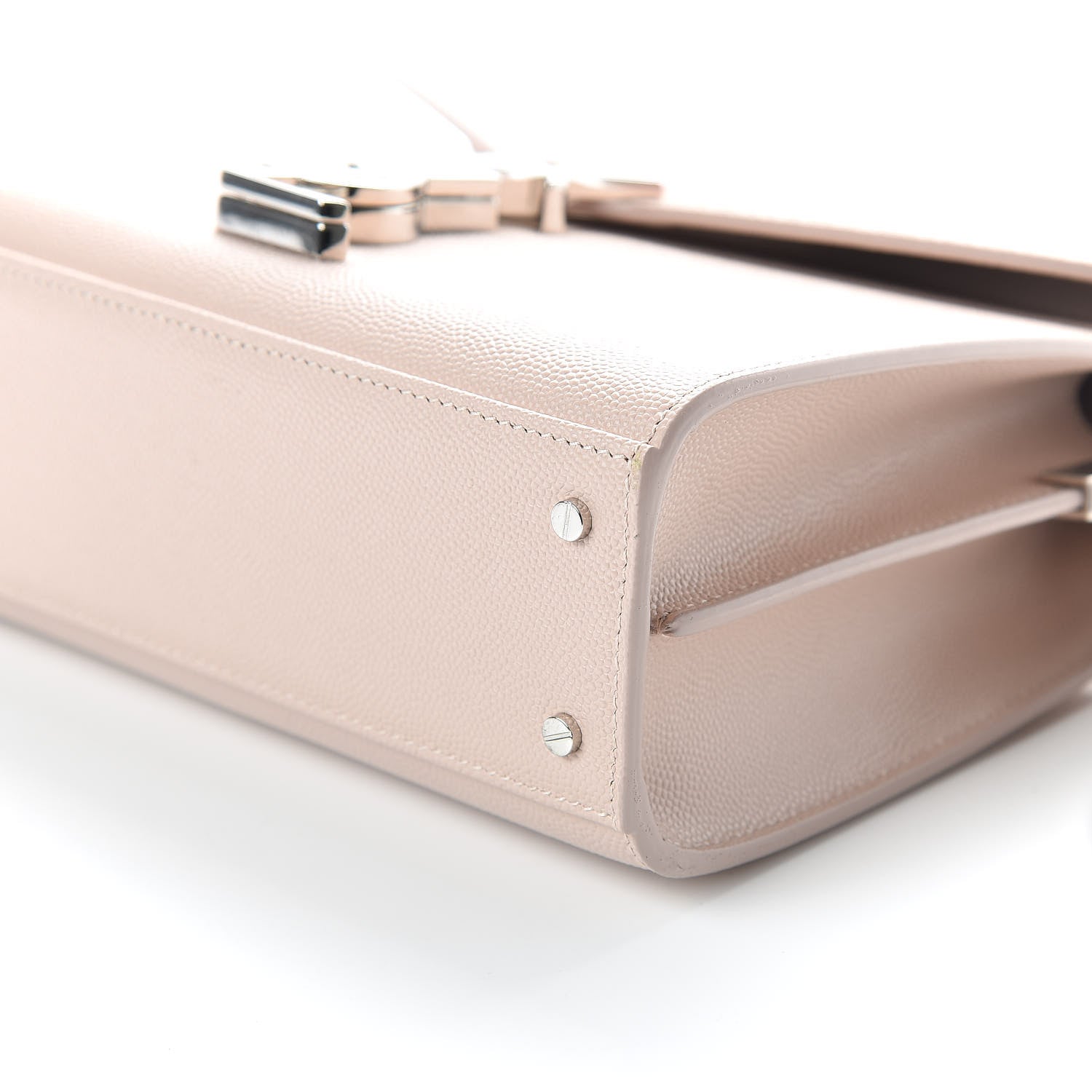 Saint Laurent Grain de Poudre Mini Classic Monogram Cassandra Top Handle Marble Pink 5 of 8