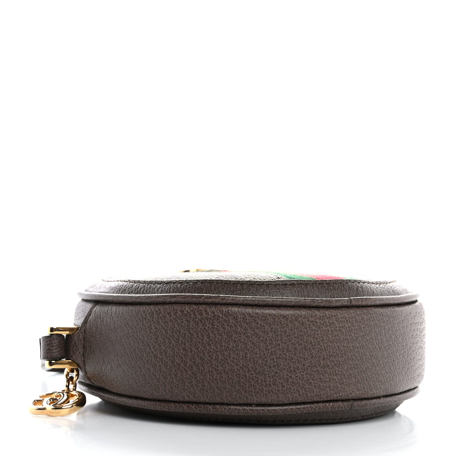Gucci GG Supreme Monogram Web Ophidia Circle Wristlet Beige New Acero 4 of 9