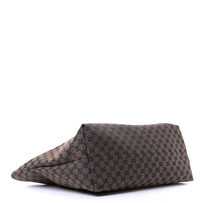 Gucci Monogram Denim Large Tote Brown 3 of 7