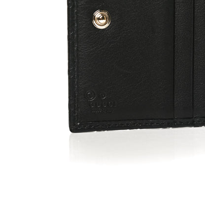 Gucci Microguccissima Snap Bi-Fold Wallet Black 7 of 9