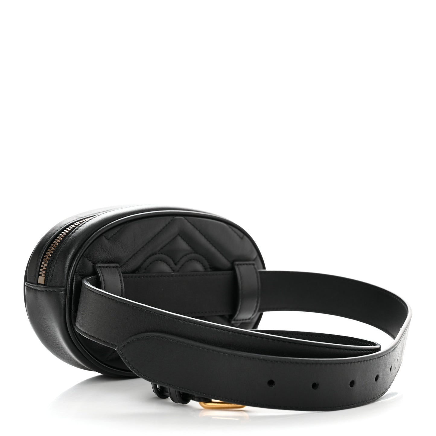 Calfskin Matelasse GG Marmont Belt Bag 95 38 Black