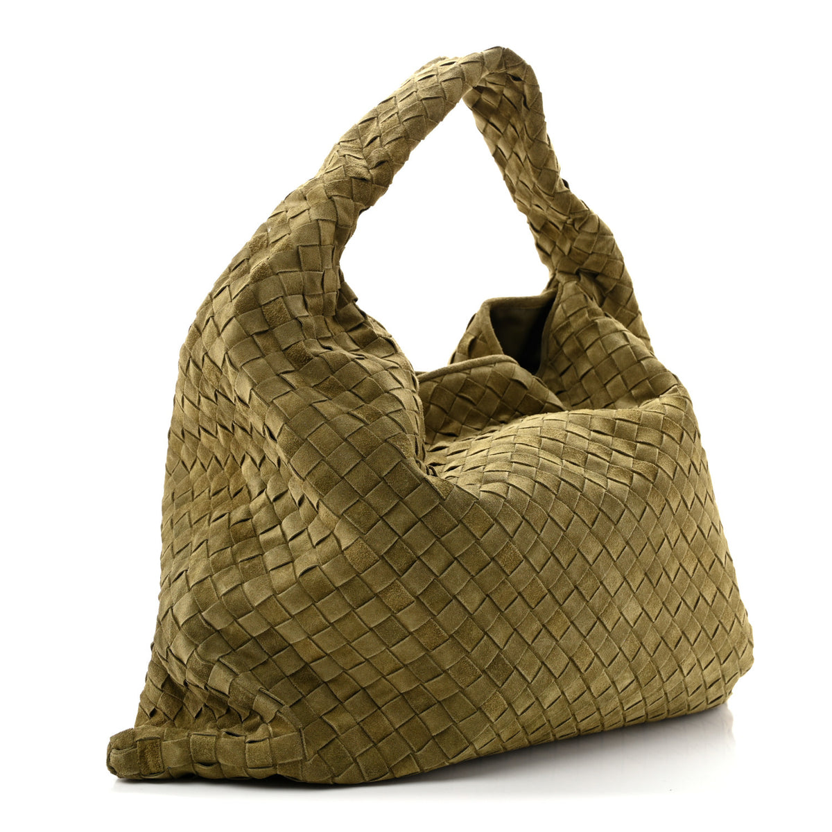 Suede Intrecciato Large Hop Mud