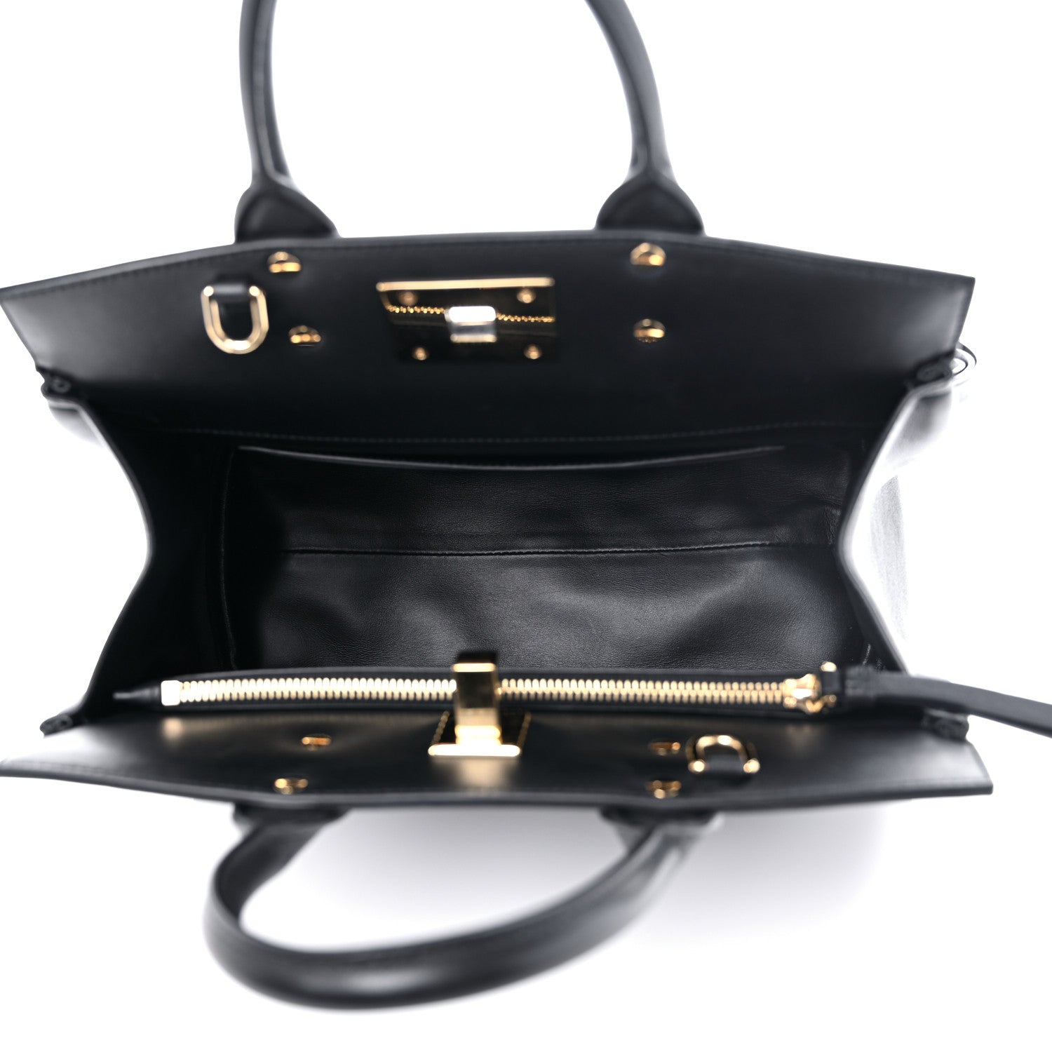 Salvatore Ferragamo Calfskin The Studio Bag Black 4 of 11