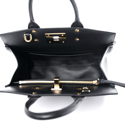 Salvatore Ferragamo Calfskin The Studio Bag Black 4 of 11