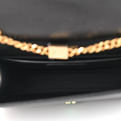 Saint Laurent Grain De Poudre Small Monogram Kate Satchel Black 5 of 8