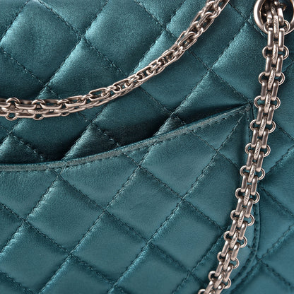 Chanel Metallic Calfskin Quilted 2.55 Reissue 226 Flap Turquoise 20 of 23