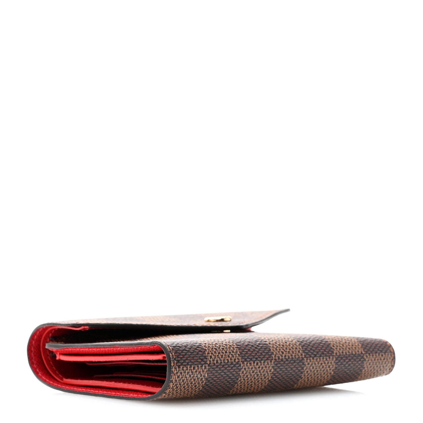Damier Ebene Victorine Wallet Cherry