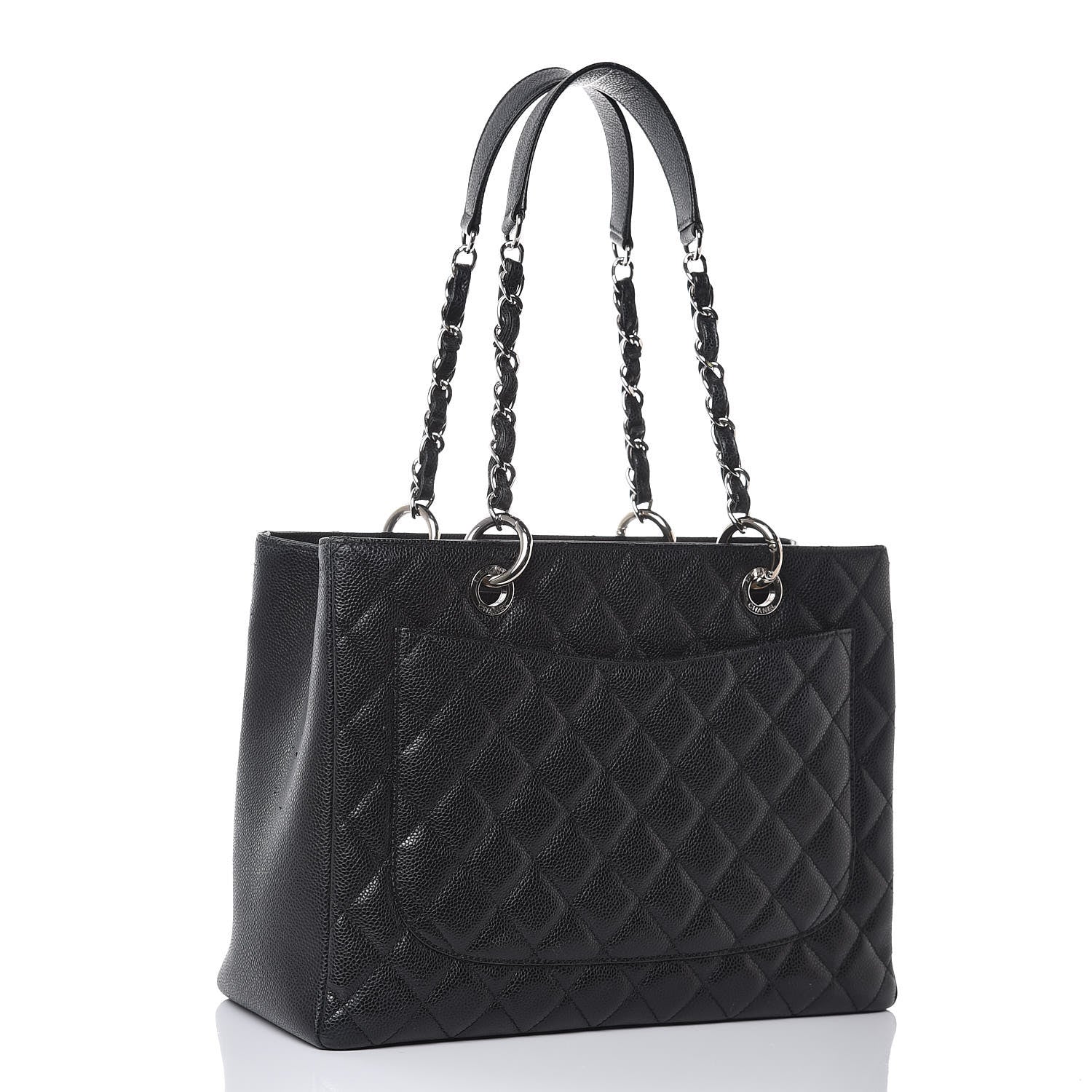 Chanel Caviar Quilted Grand Shopping Tote GST Black 3 of 14
