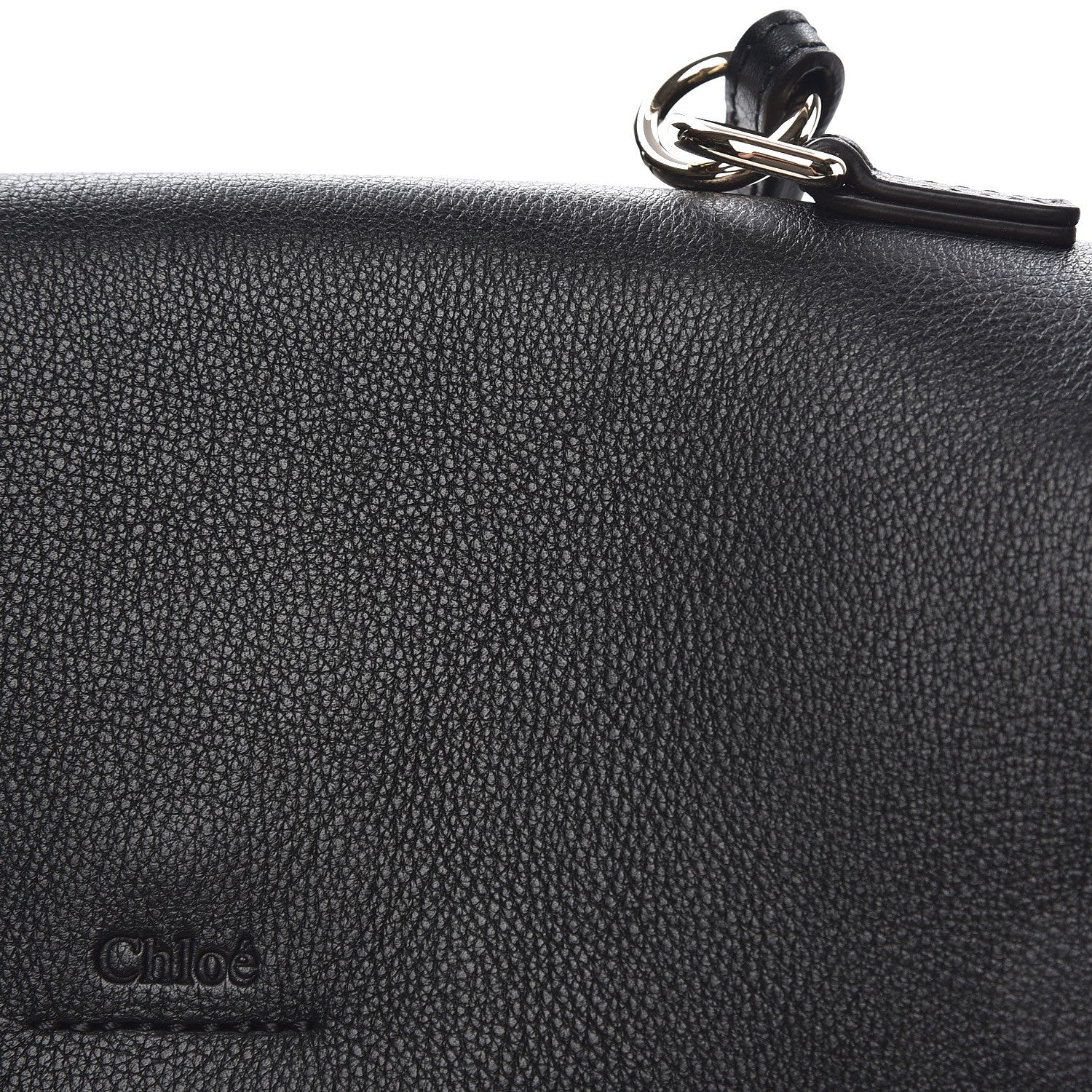 Chloe Calfskin Small Faye Day Shoulder Bag Black 9 of 9