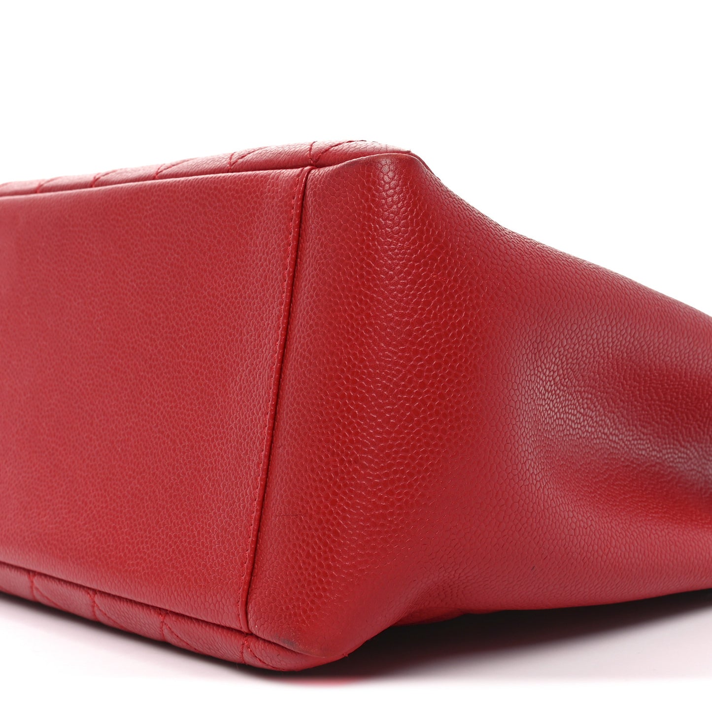 Caviar Quilted Grand Shopping Tote GST Red