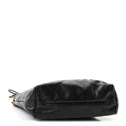Chanel Shiny Calfskin Quilted Mini Chanel 22 Black 4 of 10