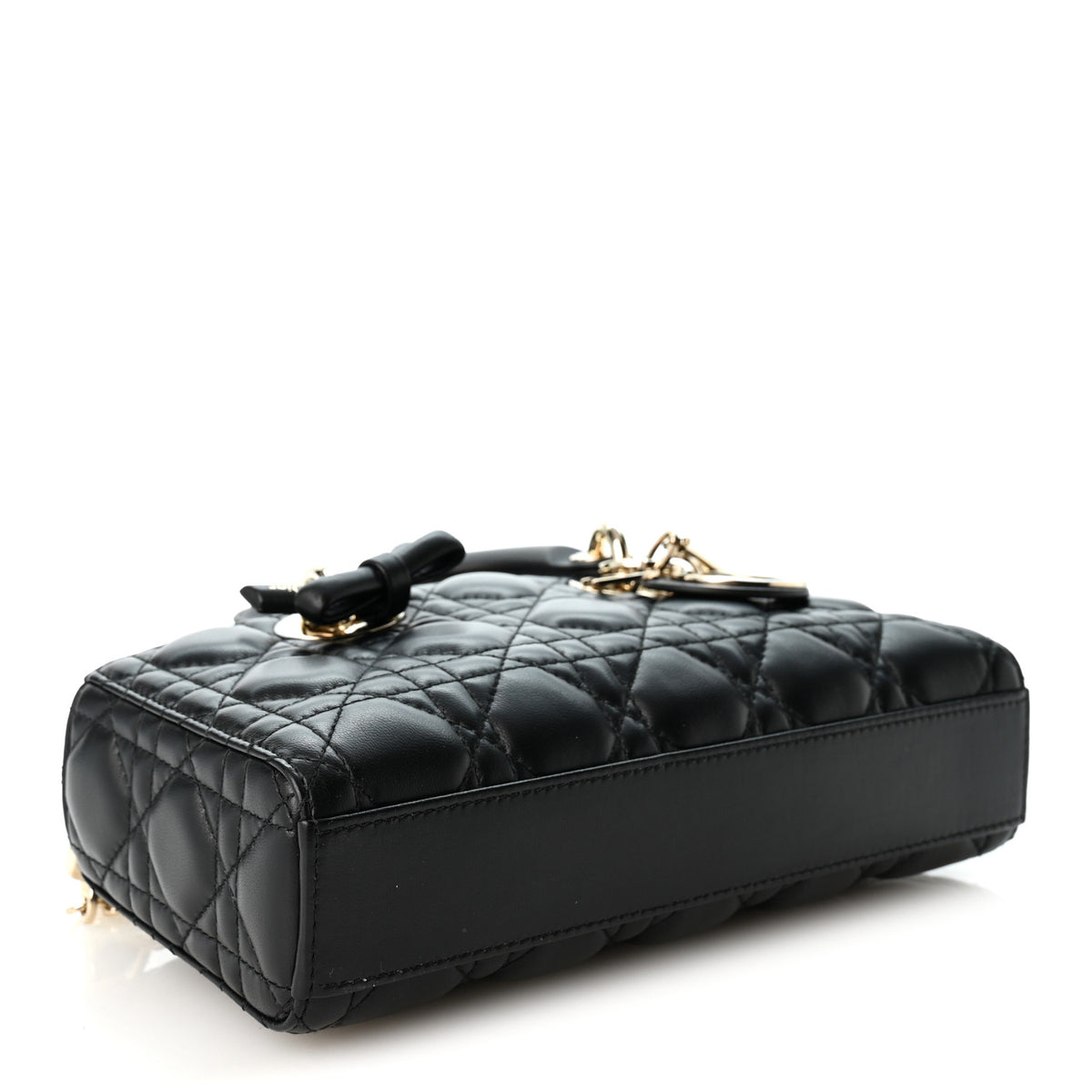 Christian Dior Lambskin Cannage Small Lady D-Joy Black 4 of 10