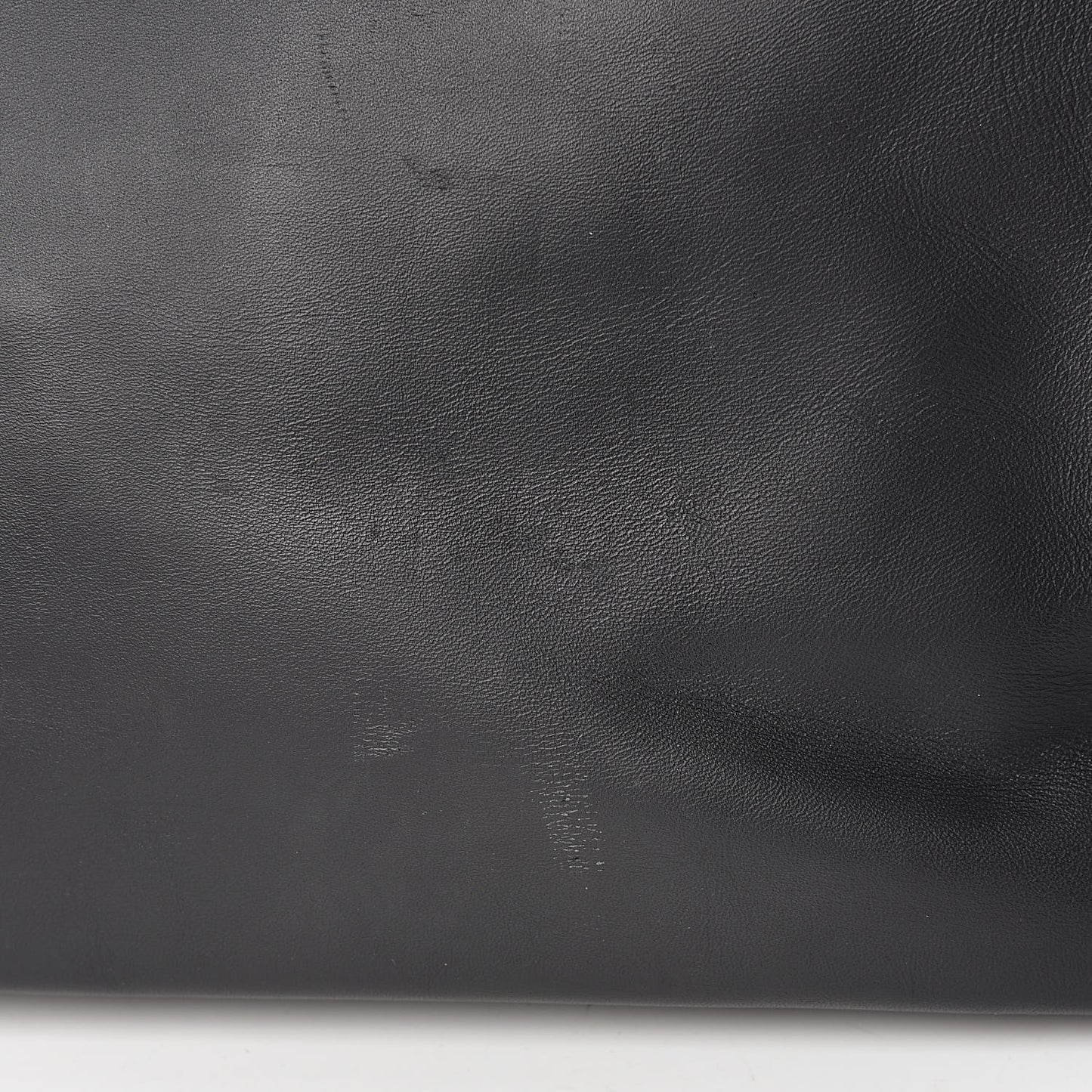Smooth Calfskin Large Baylee Tote Black Grey