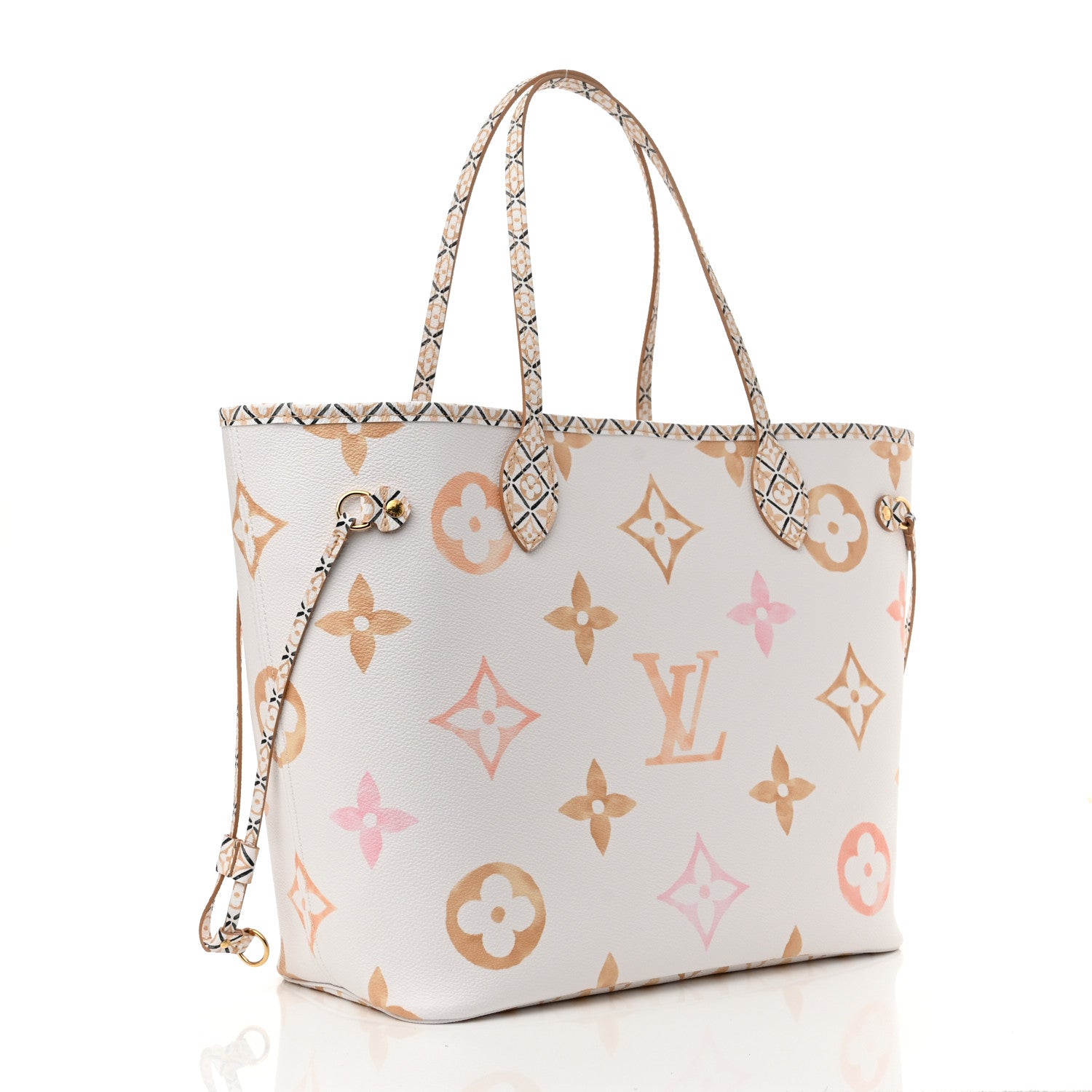Louis Vuitton Monogram Giant By The Pool 2.0 Neverfull MM Beige 4 of 11