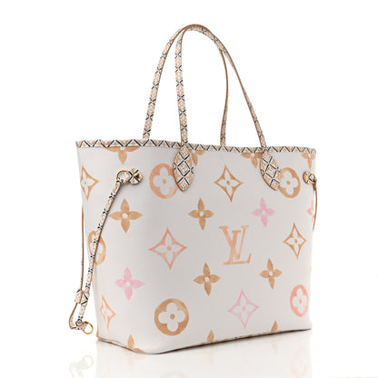 Louis Vuitton Monogram Giant By The Pool 2.0 Neverfull MM Beige 4 of 11
