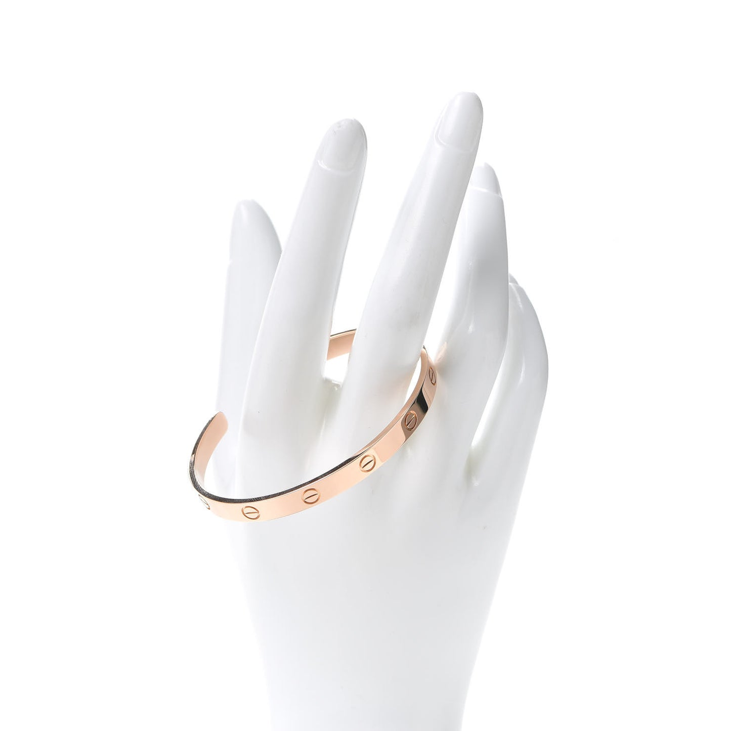 18K Pink Gold LOVE Cuff Bracelet 18