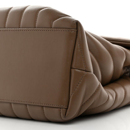 Saint Laurent Calfskin Y Quilted Monogram Medium Loulou Chain Satchel Desert Storm 12 of 12