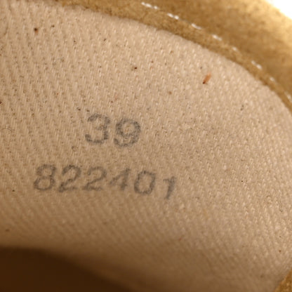 Loewe X PAULA's IBIZA Brushed Suede Rubber Terra Vulca Sneakers 39 Gold 8 of 9