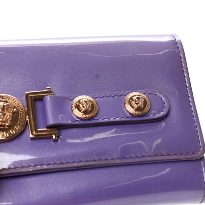 Versace Patent Tribute Wallet On Chain Purple 8 of 10