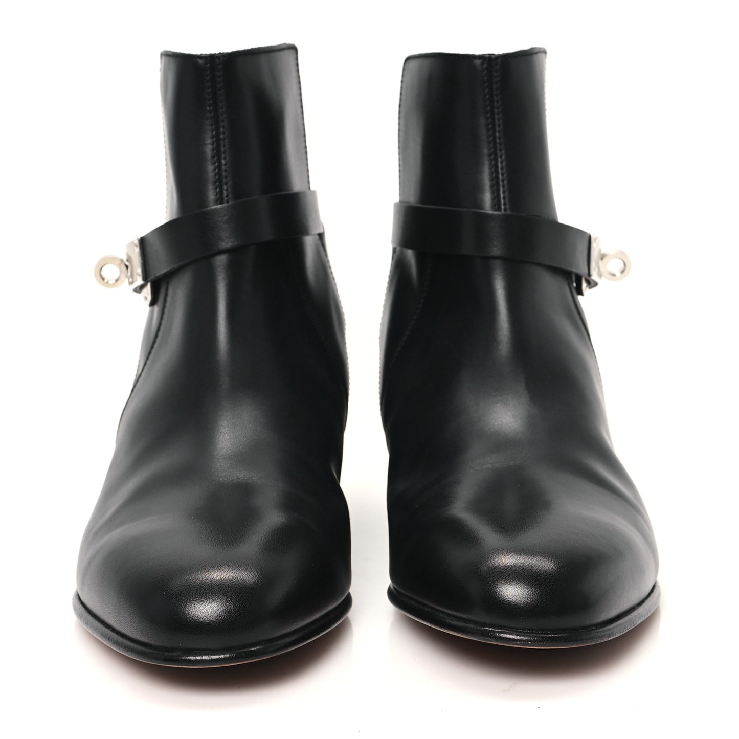 Calfskin Neo Ankle Boots 37 Black