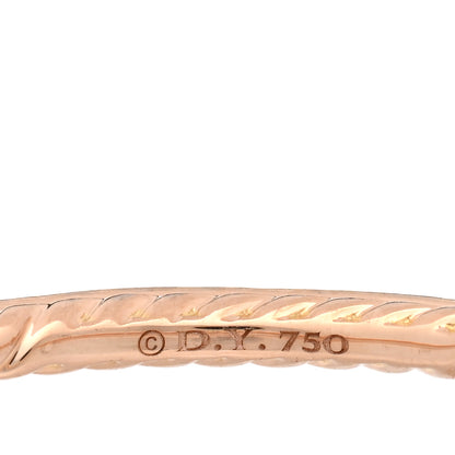 David Yurman 18K Rose Gold Pink Sapphire 1.85mm Eden Eternity Band Ring 66 11.5 4 of 4