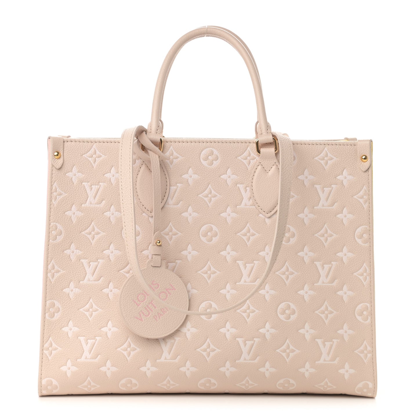 Empreinte Monogram Spring In The City Onthego MM Beige Pink Yellow