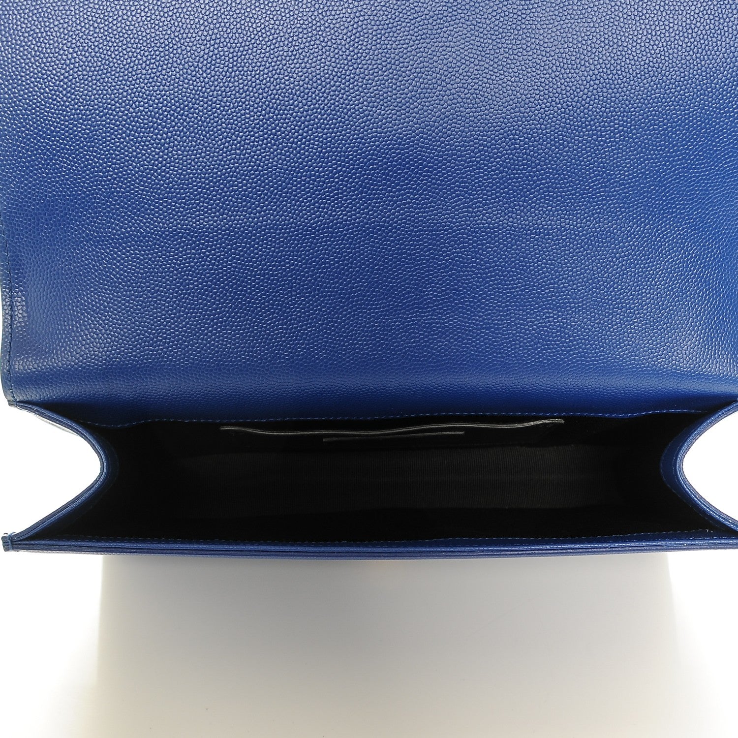 Saint Laurent Grain De Poudre Classic Monogram Clutch Outremer 5 of 6
