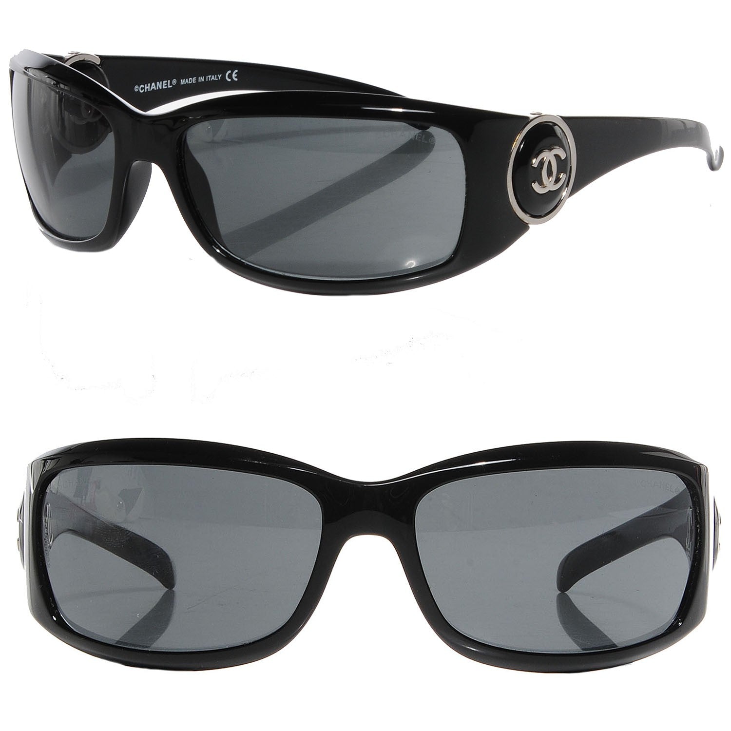 Chanel CC Sunglasses 6030 Black 1 of 6