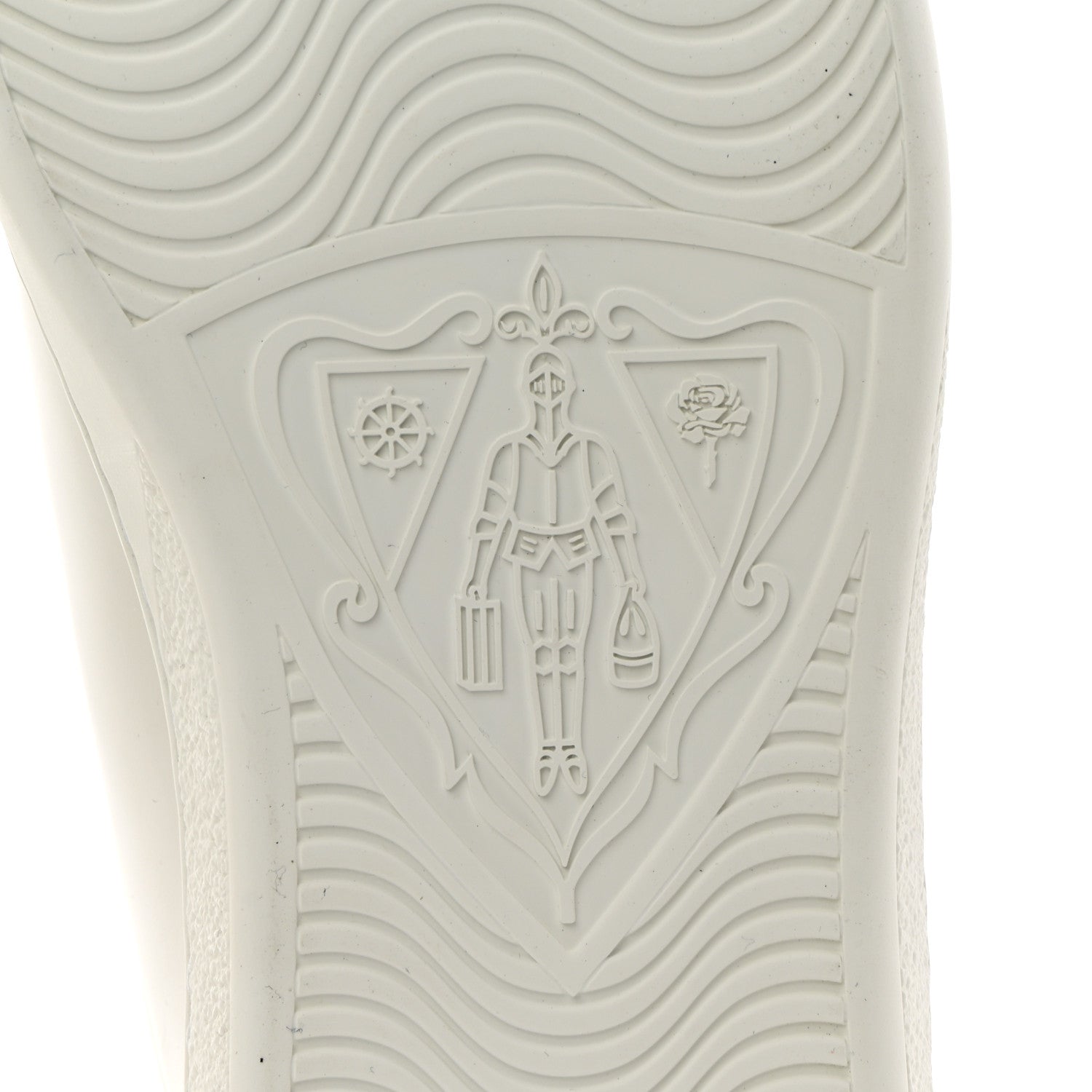 Gucci Calfskin Interlocking G Perforated Mens Ace Sneakers 13 White Grey Sky 6 of 12