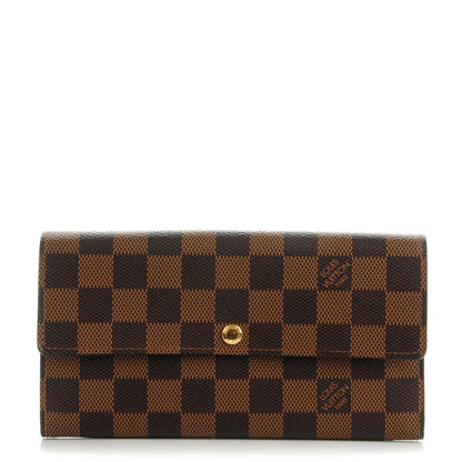 Louis Vuitton Damier Ebene Sarah Wallet 1 of 7