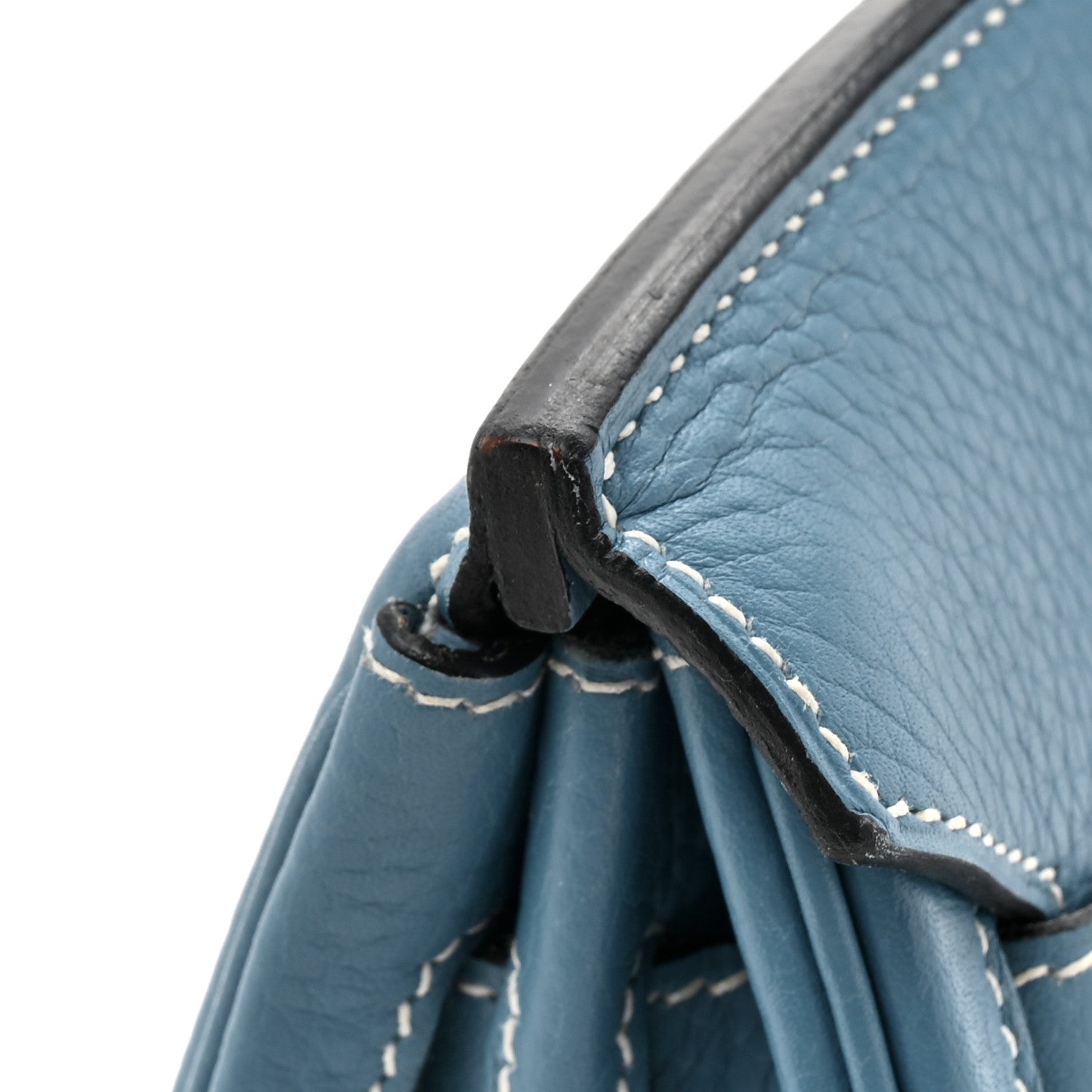 Hermes Taurillon Clemence Birkin 30 Blue Jean 17 of 17