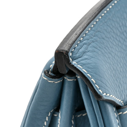 Hermes Taurillon Clemence Birkin 30 Blue Jean 17 of 17