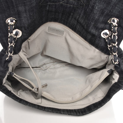 Chanel Denim Quilted Stretch Spirit Messenger Bag 6 of 8