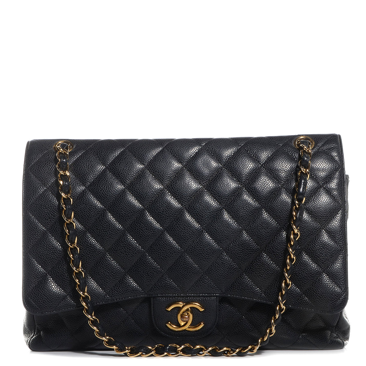 Chanel Caviar Quilted Maxi Double Flap Black 1 of 9