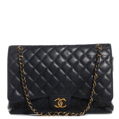 Chanel Caviar Quilted Maxi Double Flap Black 1 of 9