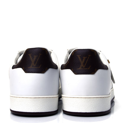 Louis Vuitton Calfskin Monogram Mens Rivoli Sneakers 9.5 White 4 of 5