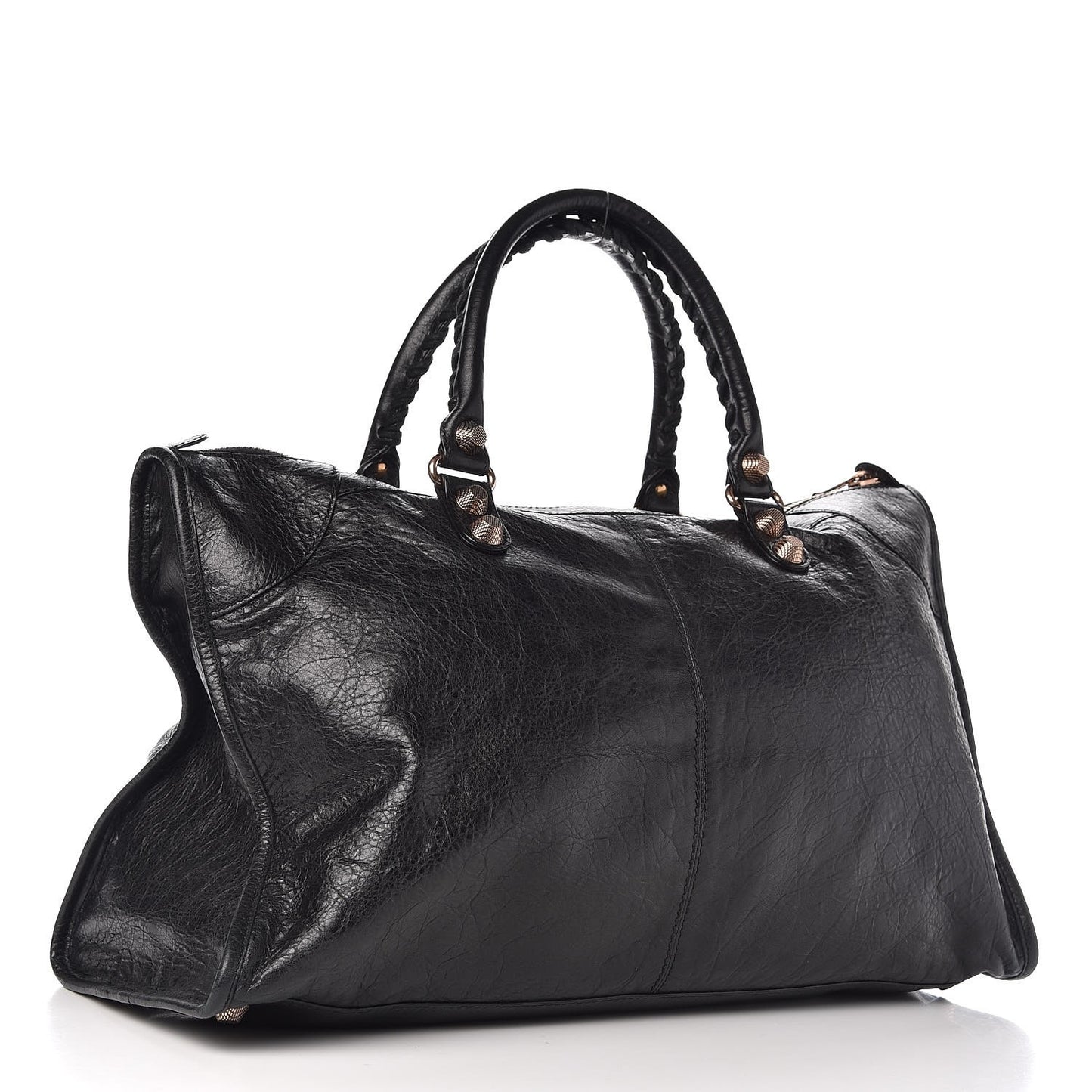 Agneau Giant 12 Rose Gold Hardware Work Black