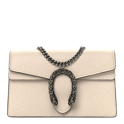 Gucci Dollar Calfskin Crystal Super Mini Dionysus Shoulder Bag Mystic White Black Diamond 1 of 12