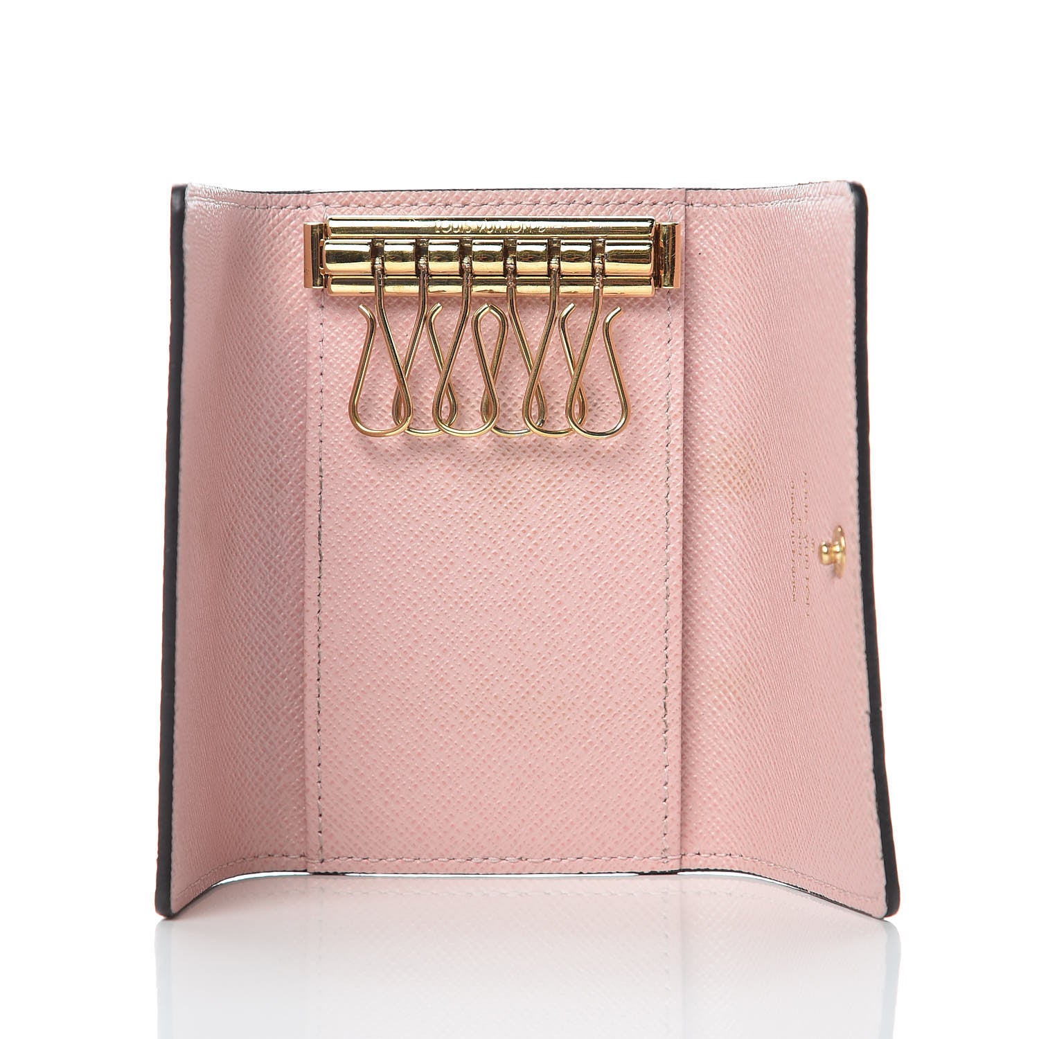 Louis Vuitton Damier Ebene Multicles 6 Key Holder Rose Ballerine 5 of 14