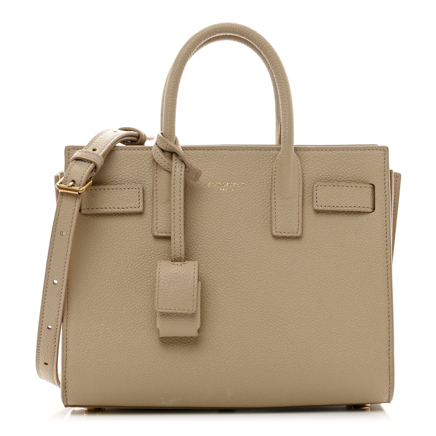 Grained Calfskin Nano Sac De Jour Sea Salt