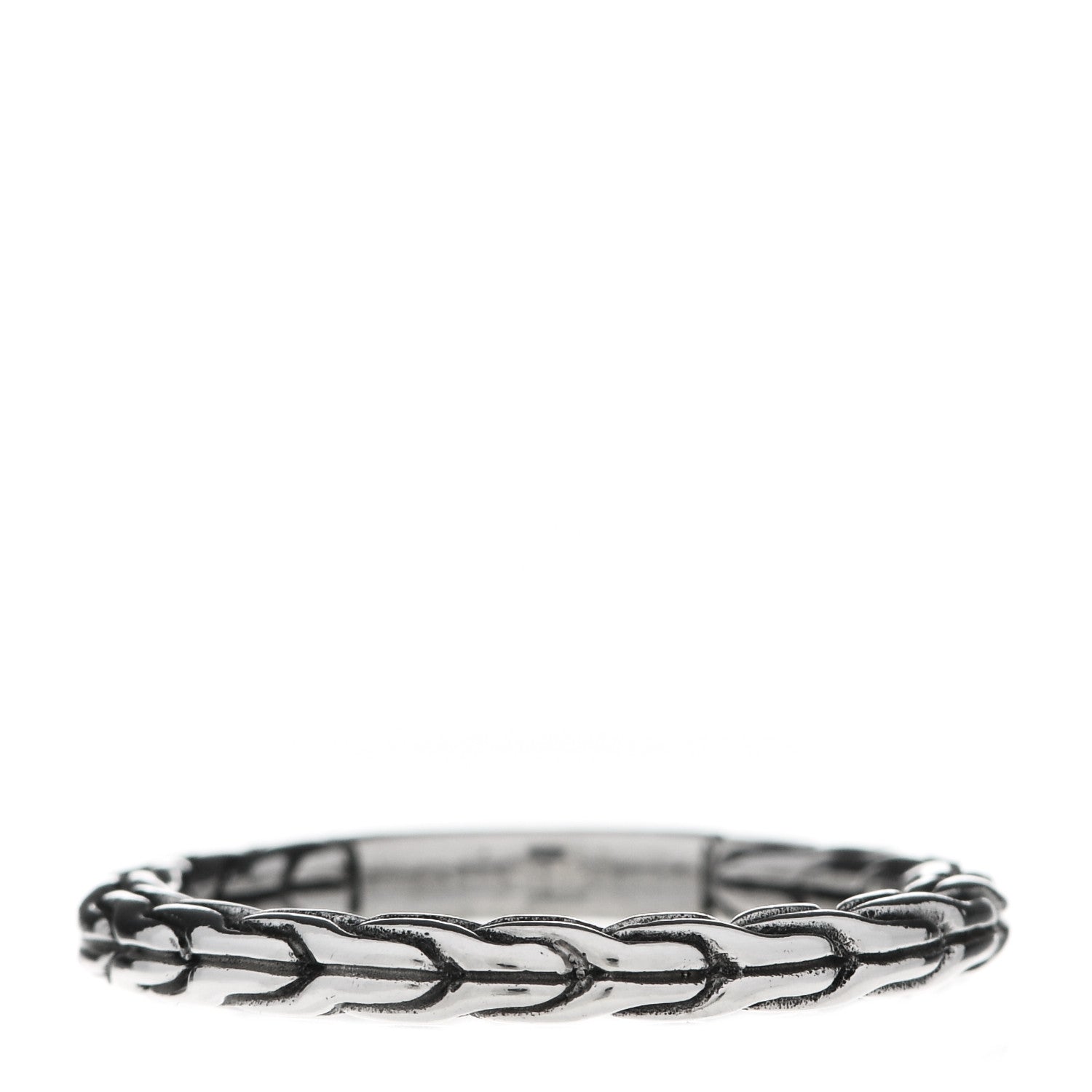 John Hardy Sterling Silver Classic Chain Ring 54 7 3 of 4