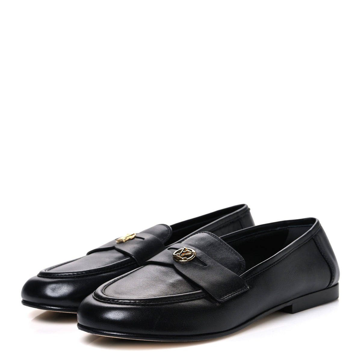 Lambskin Soho Flat Loafer 37 Black