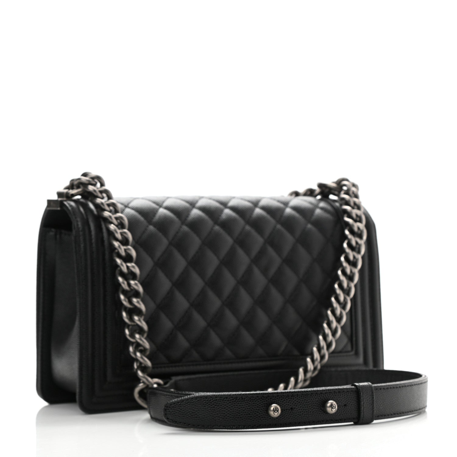 Chanel Caviar Quilted Medium Boy Flap Black 3 of 11