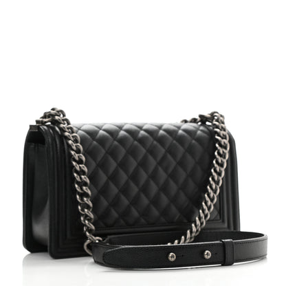 Chanel Caviar Quilted Medium Boy Flap Black 3 of 11