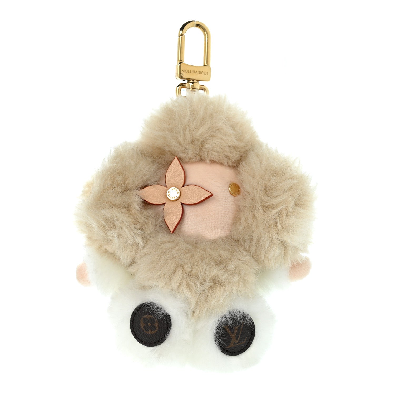 Louis Vuitton Faux Fur My Vivienne Bag Charm Gris 1 of 4