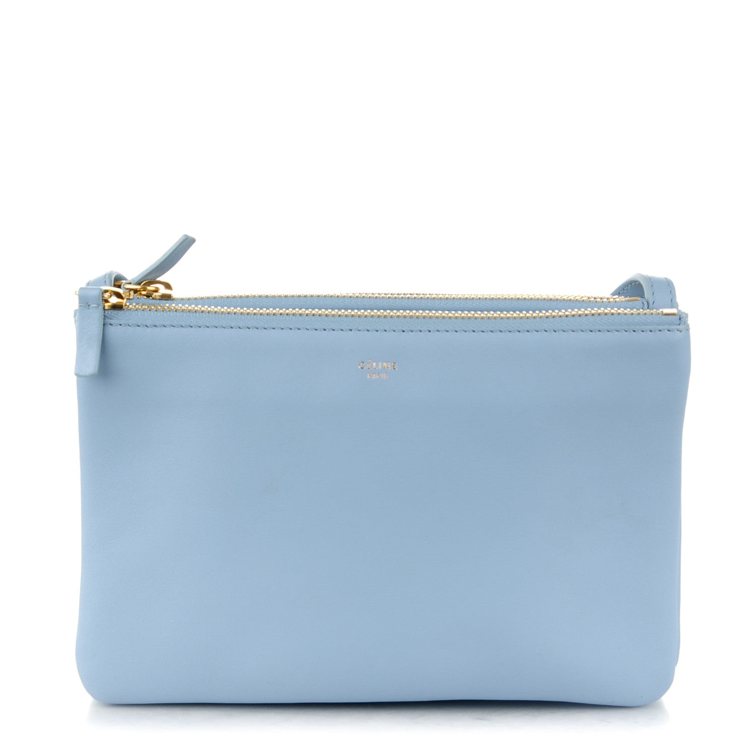 Celine Lambskin Small Trio Crossbody Bag Lavender 1 of 7