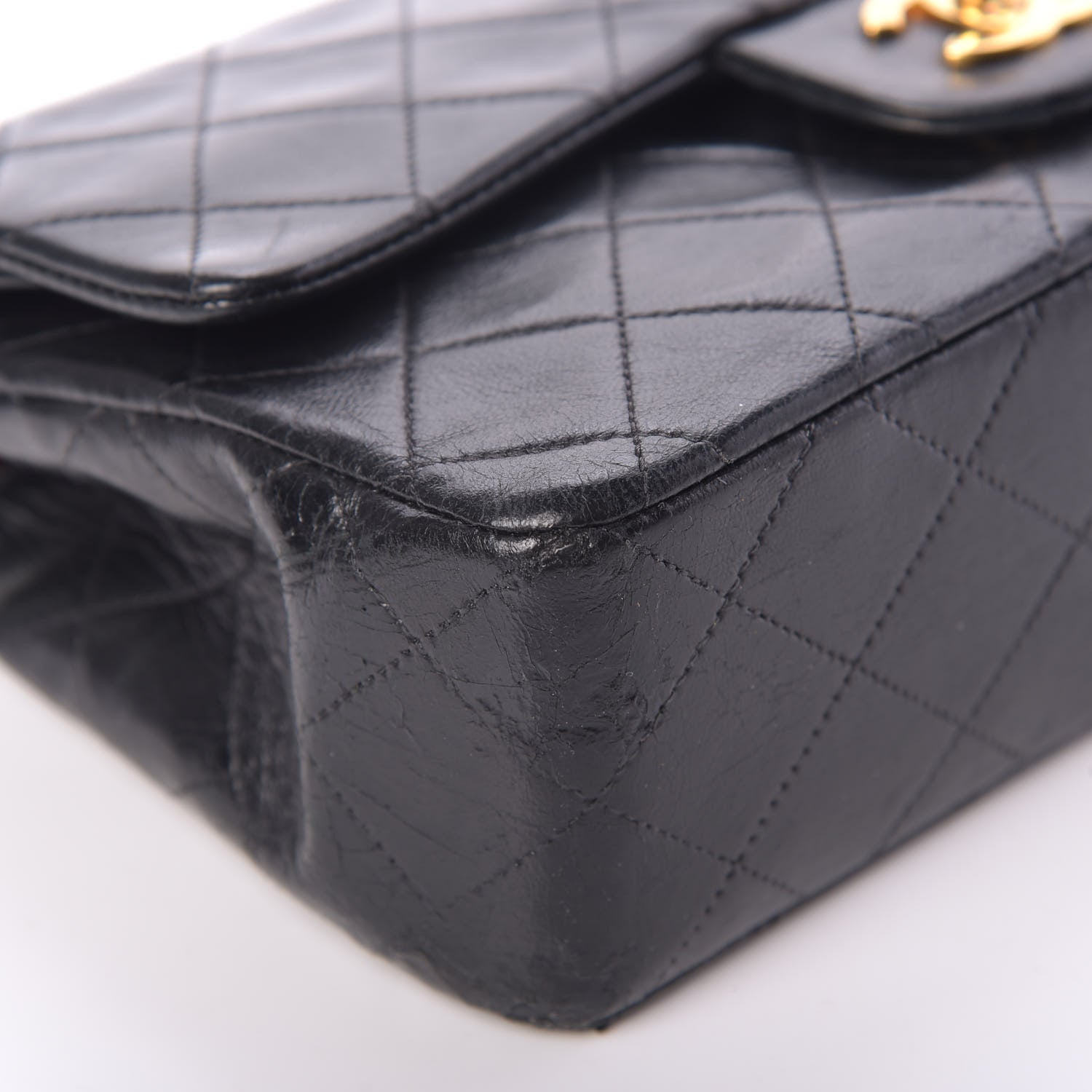 Chanel Lambskin Quilted Small Double Flap Black 10 of 17