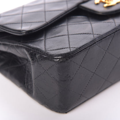 Chanel Lambskin Quilted Small Double Flap Black 10 of 17